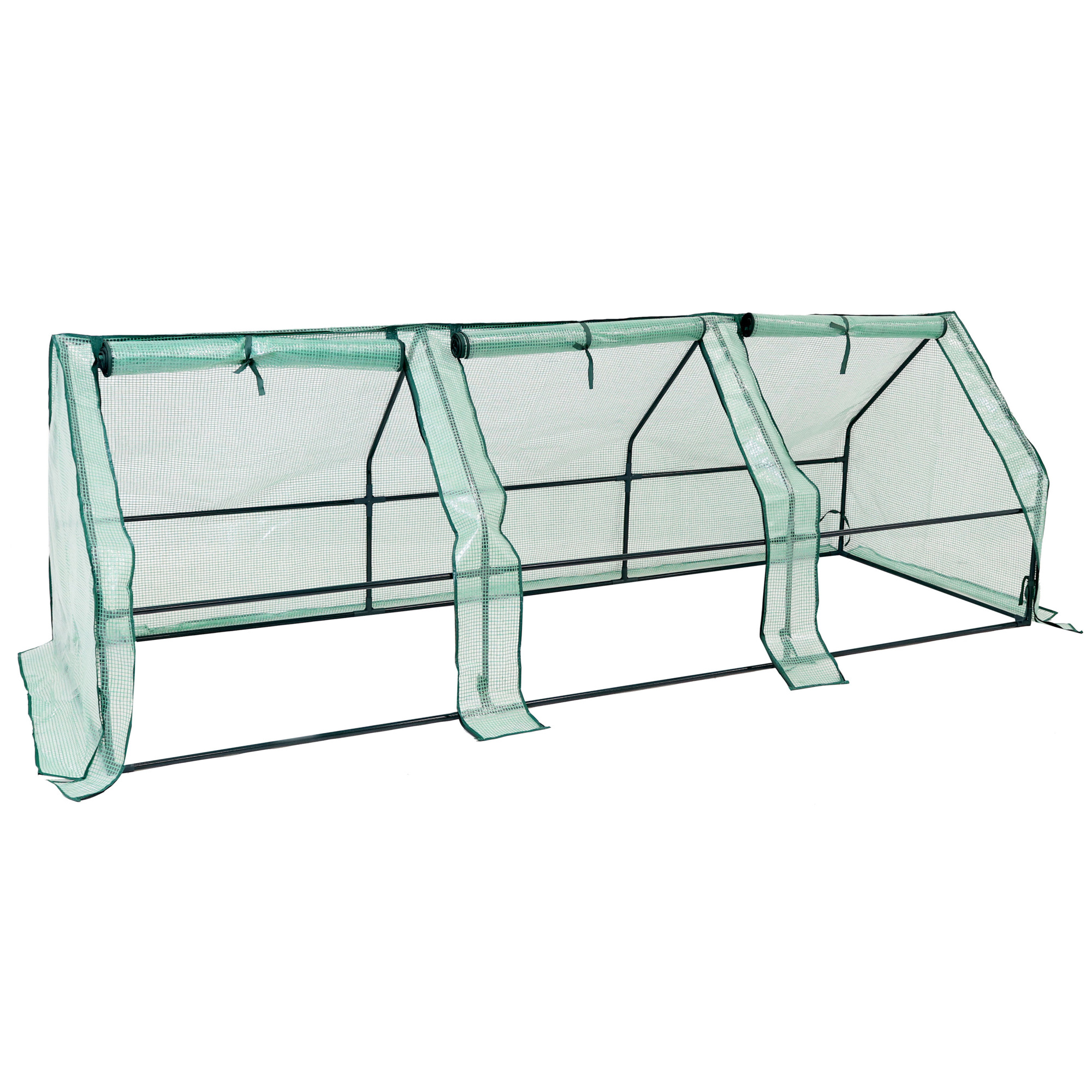 Sunnydaze Decor, Seedling Cloche Mini Greenhouse, Length 34 in, Width 106 in, Model# HGH-007